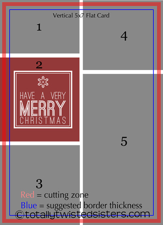 holiday card Vertical 5x7 Flat Cards